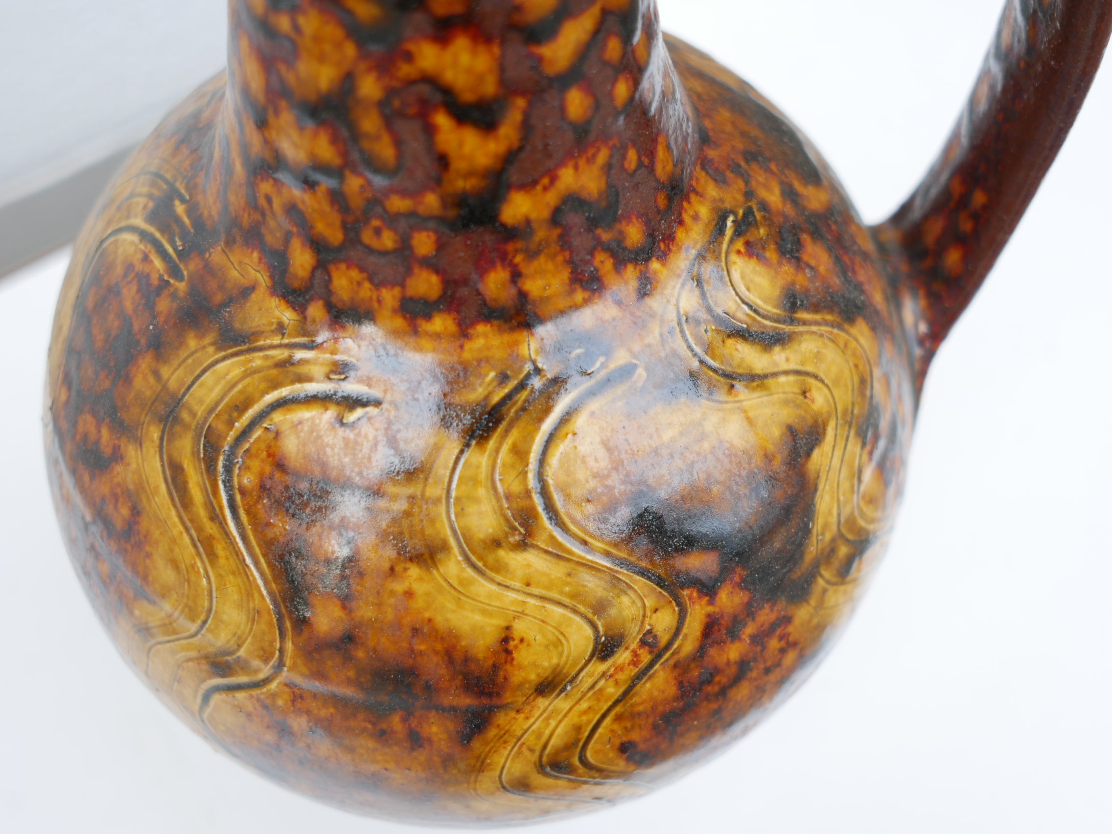 舩木研兒 白釉彩色双口壺 民藝 布志名焼 舩木研兒