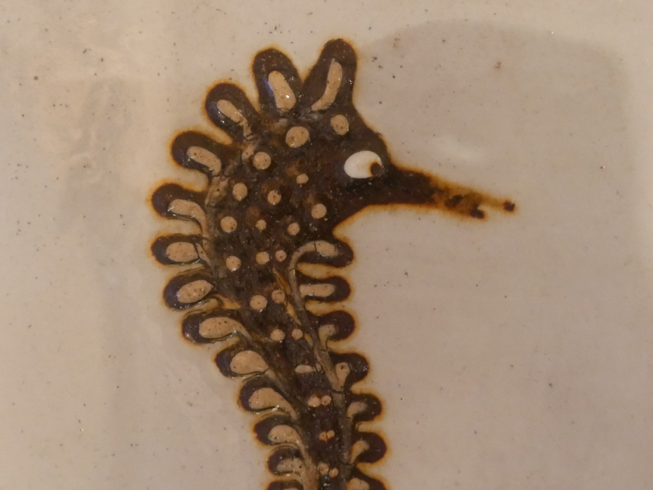 タツノオトシゴ 船木研兒 陶板 アート作品 舩木研兒【タツノオトシゴ