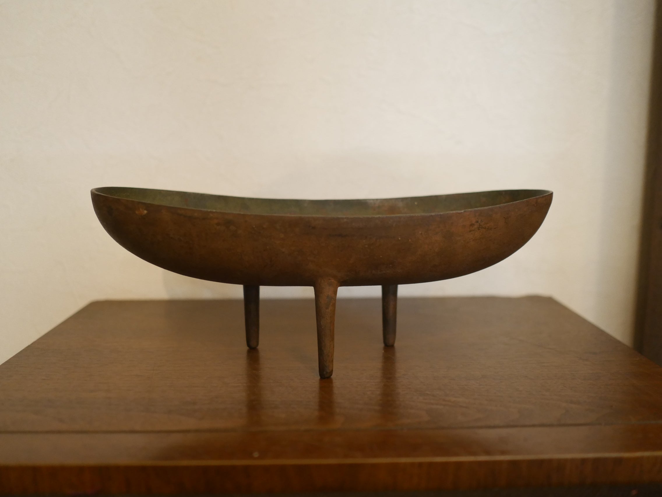 名作 南部鉄器 水盤 三つ足 モダン ミッドセンチュリー ビンテージ