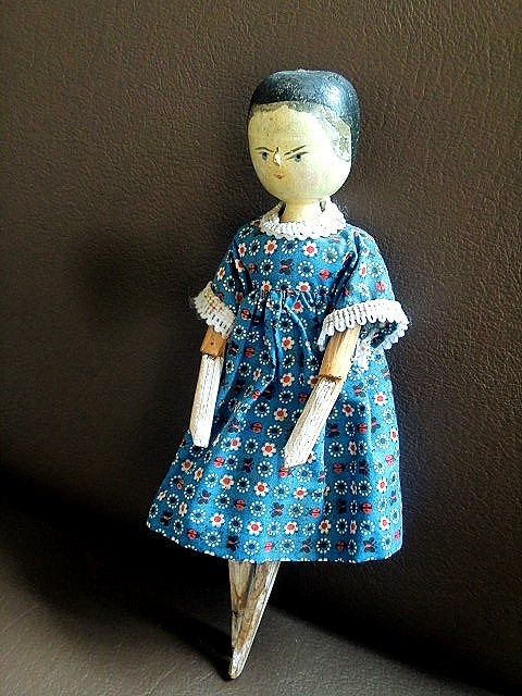 ❤️アンティーク❤️ペグドール ウッデンドール 木製人形