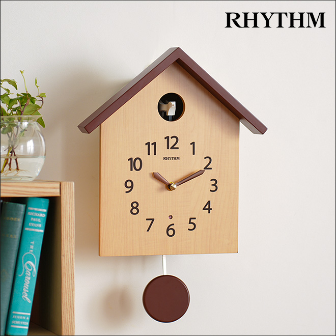 12644 リズム(RHYTHM) 鳩時計 ふいご式 カッコースタイル 12644 リズム