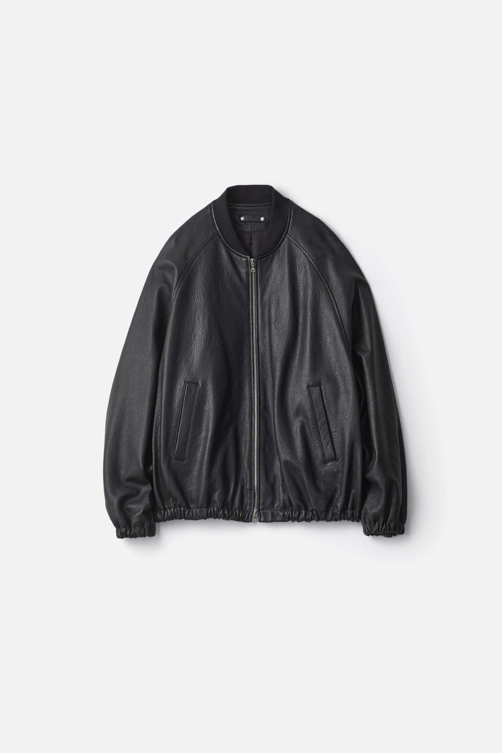 ssstein 25ss Leather Zip Short Jacket