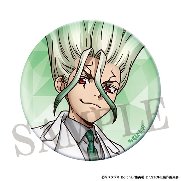 Dr.STONE】石神千空 ペンキ ダッシュストア 缶バッジ Dr．STONE