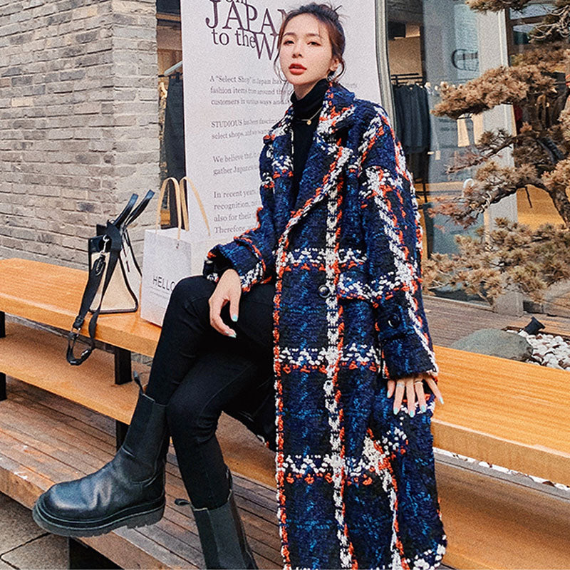 TICCA チェック柄 ダブルコート チェスターコート TICCA（ティッカ