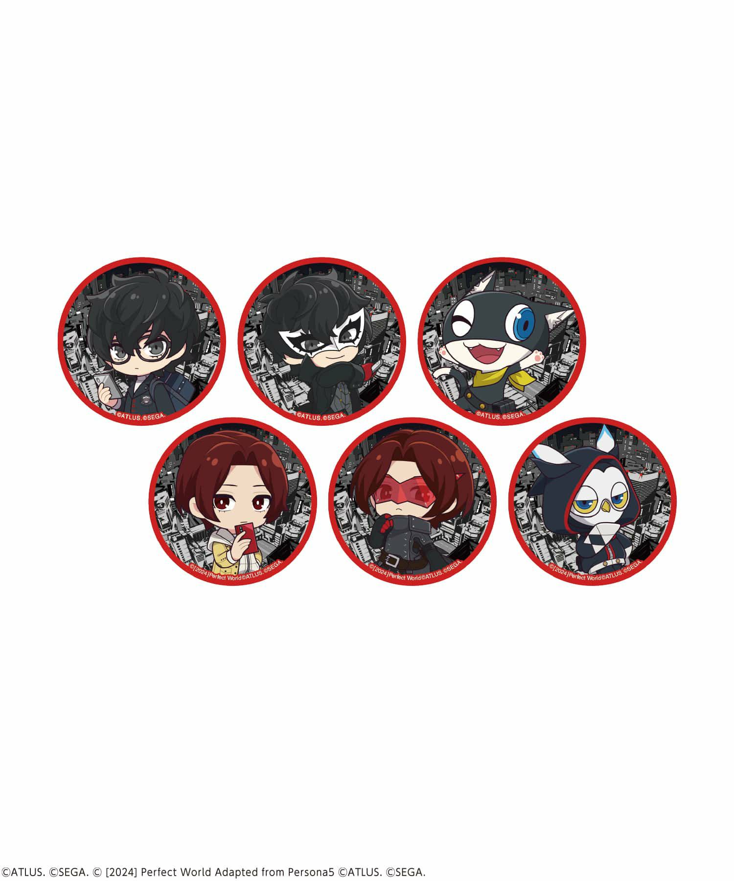 ペルソナ ペルソナ5 サンリオ カフェ 缶バッジ 主人公 雨宮蓮