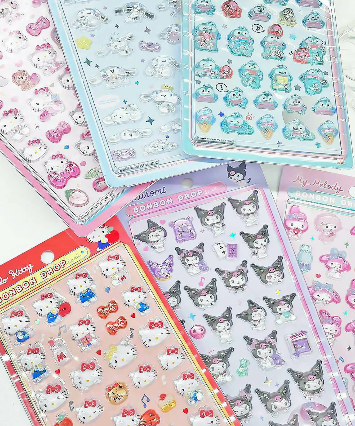 サンリオ シール帳 バインダーボンボンドロップ ぷっくりシールセット