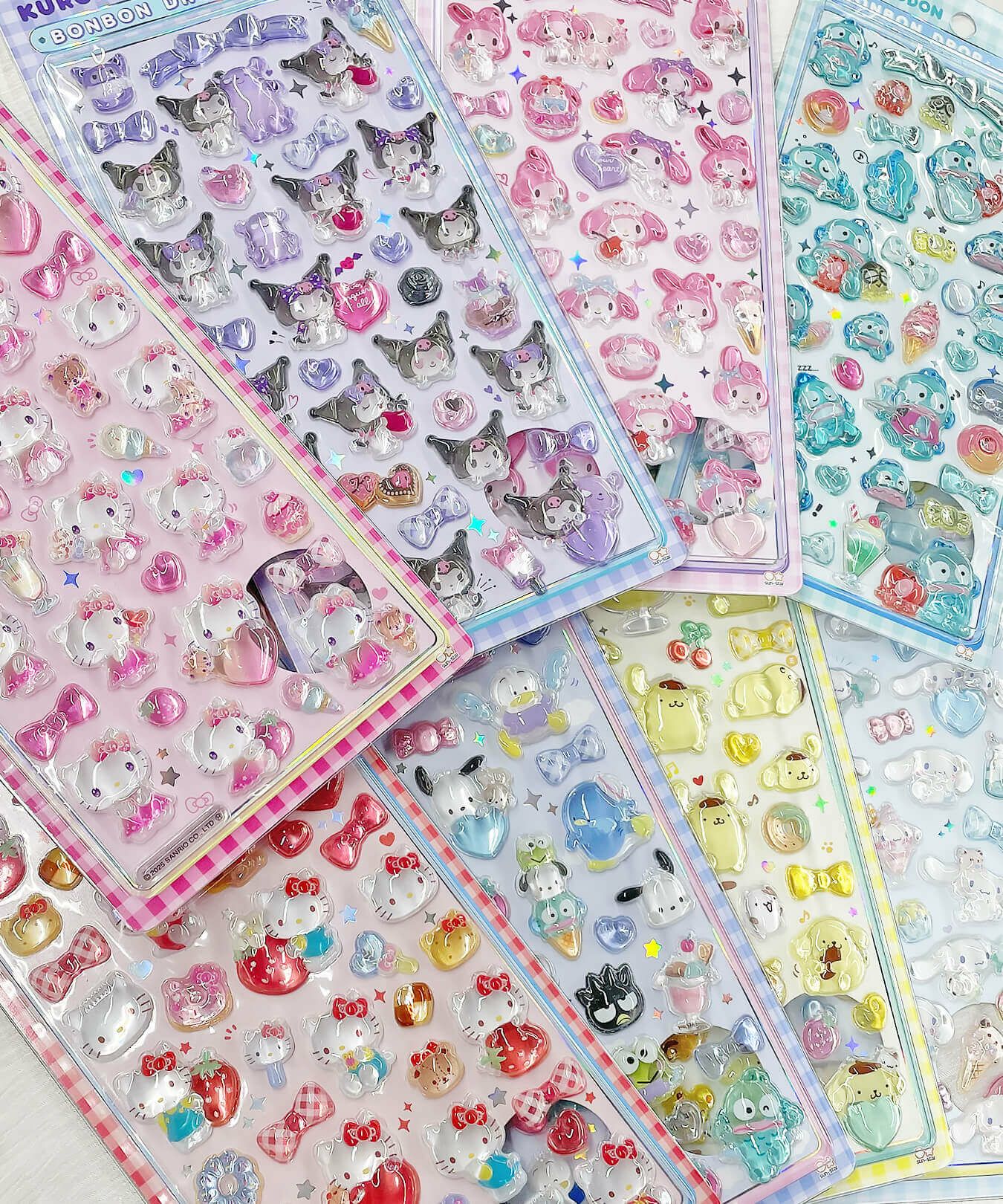 ≪サンリオ≫ボンボンドロップシール2/ぷくぷく/シール/全8種＜メール