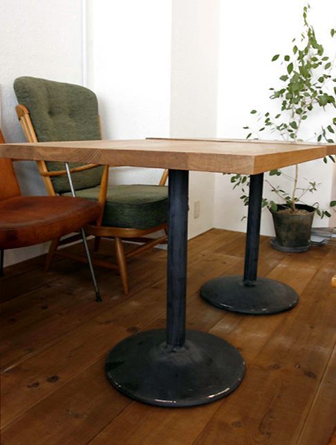 送料無料≪鉄脚≫【1本脚パーツ （ビンテージ・エイジング加工） 6