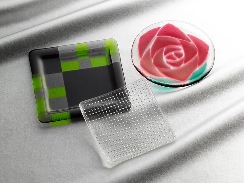 ガラス加工道具セット、型、ガラス板（フュージング等用