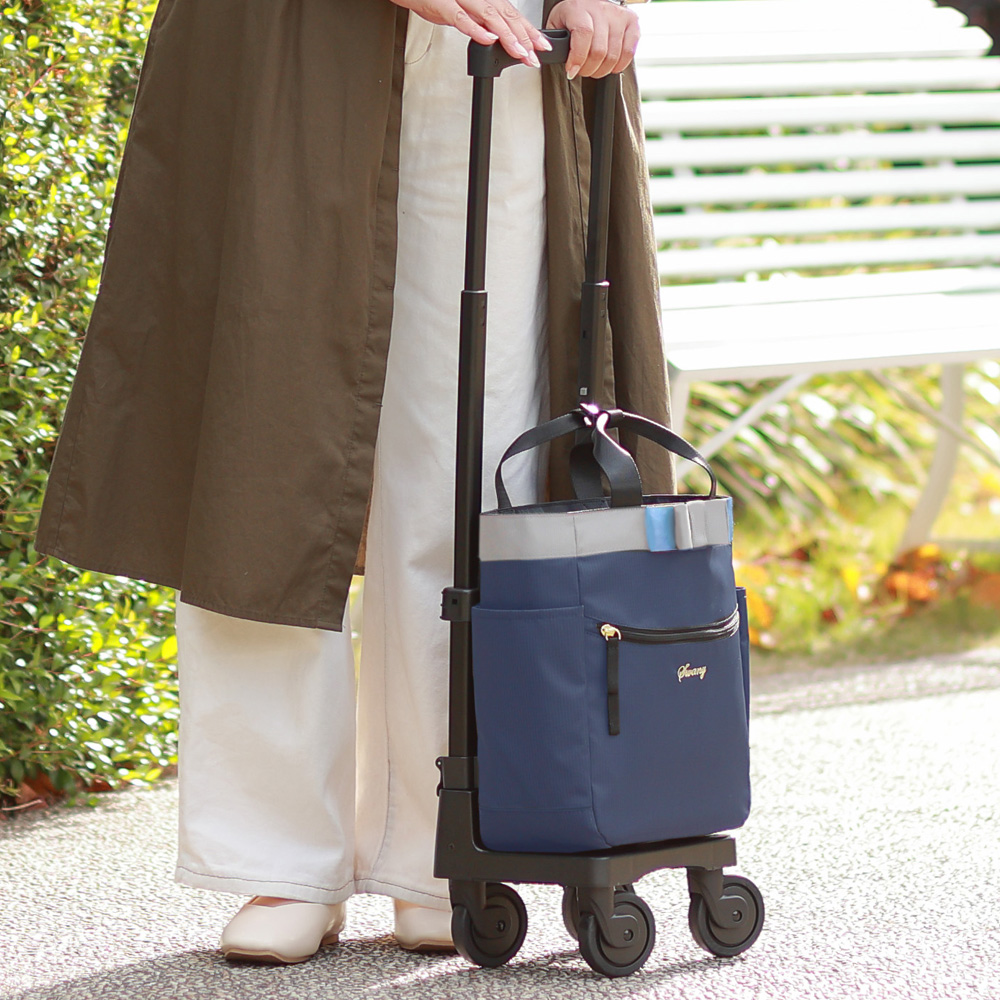 D-675 ルバンド(TS18) ネイビー <低振動・低騒音のT2キャスター・4輪