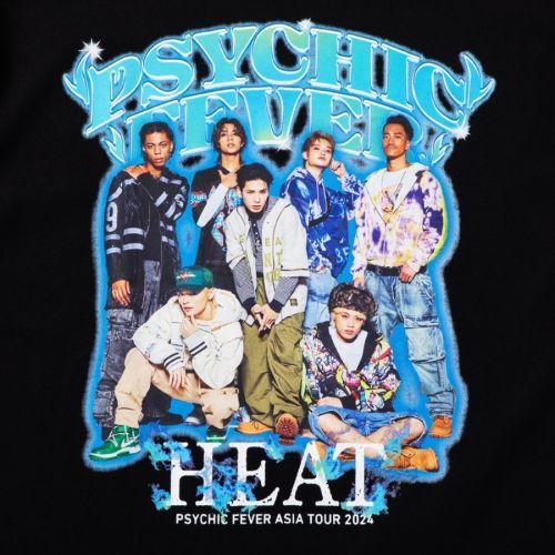 CDJapan : PSYCHIC FEVER HEAT Tour Photo T-Shirt /BLACK (Size M