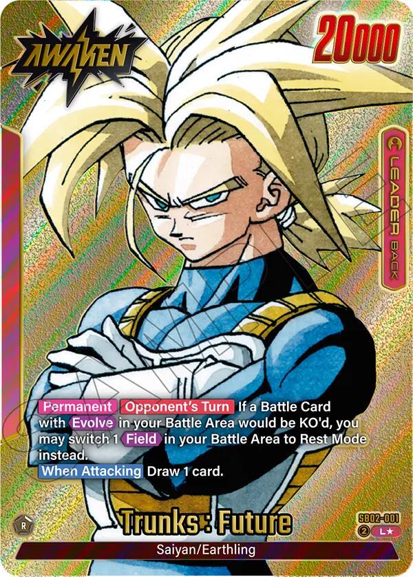 Trunks : Future [Gold] SB02-001 Prices | Dragon Ball Fusion World
