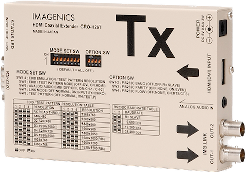 IMAGENICS CRO-H26T HDMI 信号同軸延長/送信器 【公式通販】