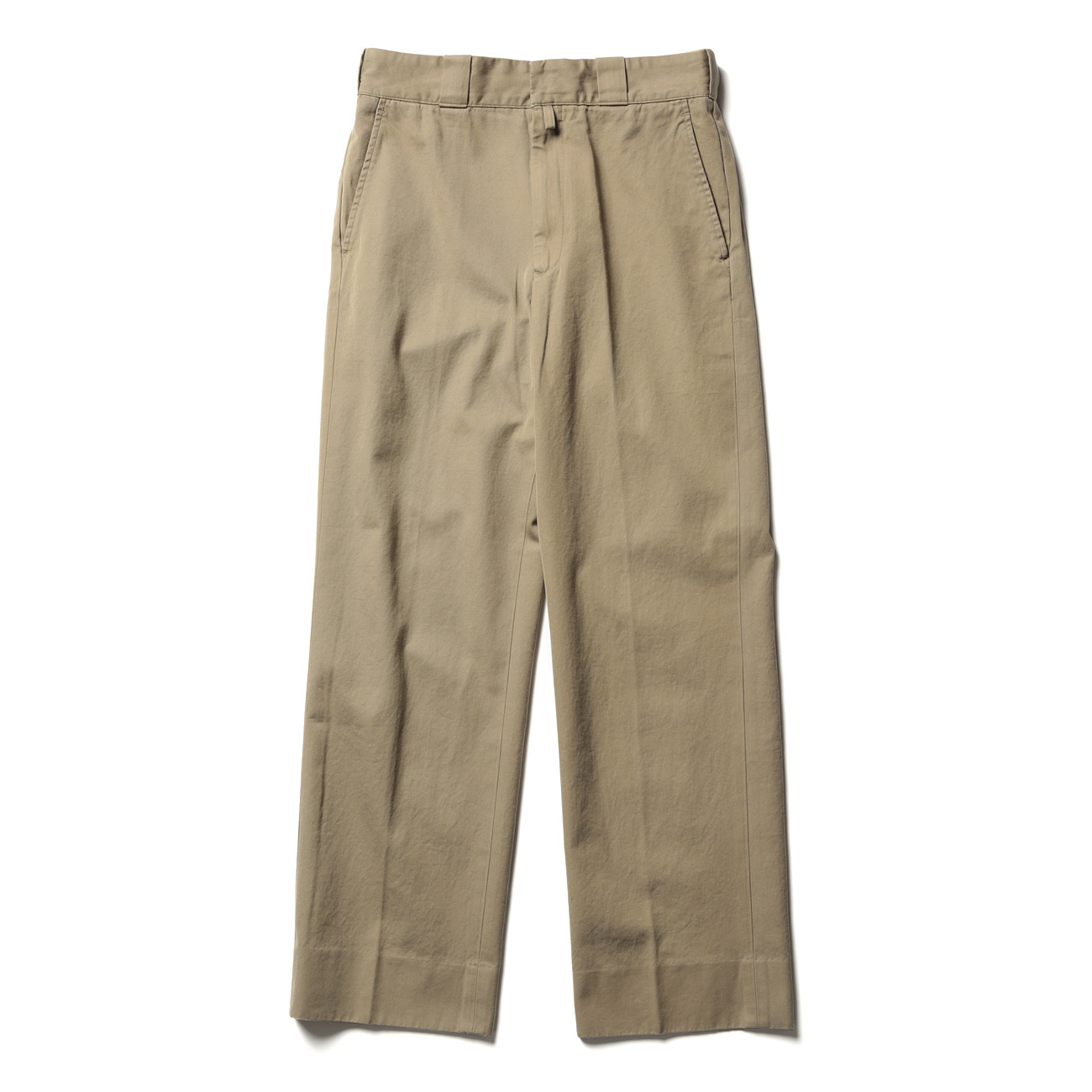 COMOLI / コモリ | コットンギャバ ウォッシュドパンツ - Khaki | 通販