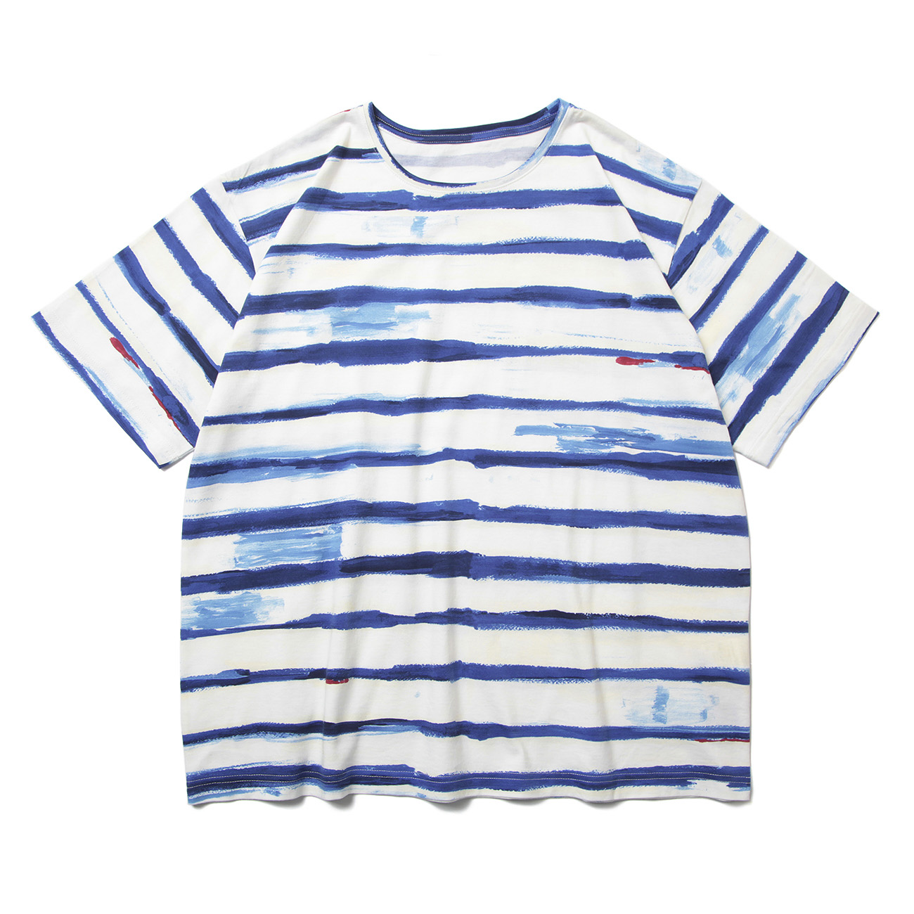 Porter Classic / ポータークラシック | ARTIST BORDER T-SHIRT - Blue