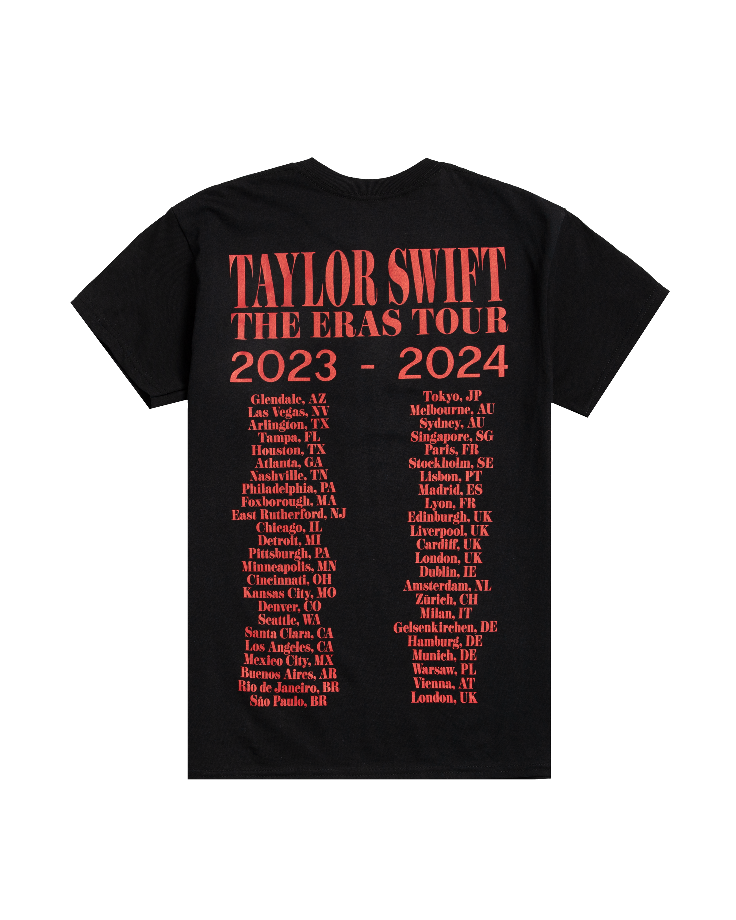 Taylor Swift | The Eras Tour Photo Black T-Shirt – Taylor Swift
