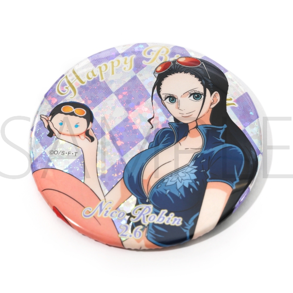 ONEPIECE ロビン BD缶バッチ セット ONE PIECE 輩?YAKARA? 缶バッジ 第