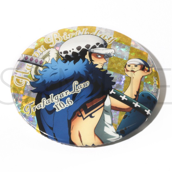 ONEPIECE ワンピース トラファルガー・ロー バースデー缶バッジ