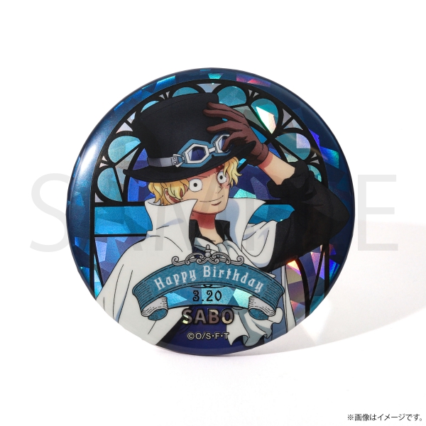 ワンピース】ワンピース HBDステンドグラス風ホログラム缶バッジ[3.20