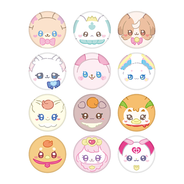 ぷちきゅあ～Precure Fairies～】 ボア缶バッジ Vol.1（全12種ランダム