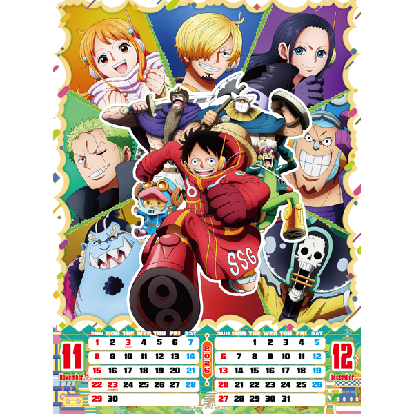 ワンピース】2026カレンダー A2: 雑貨｜東映アニメーション
