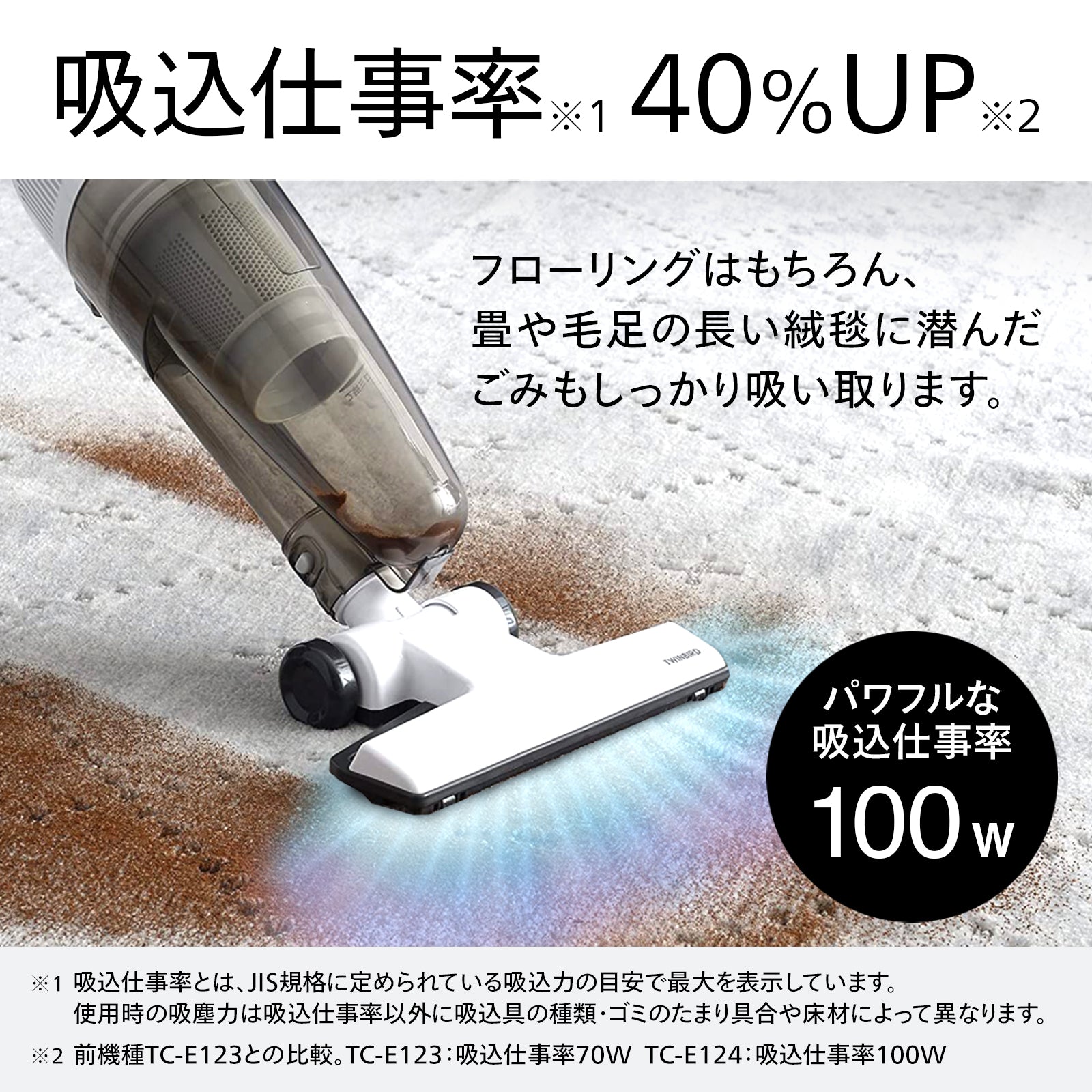 サイクロン スティック型クリーナー – ツインバード公式ストア