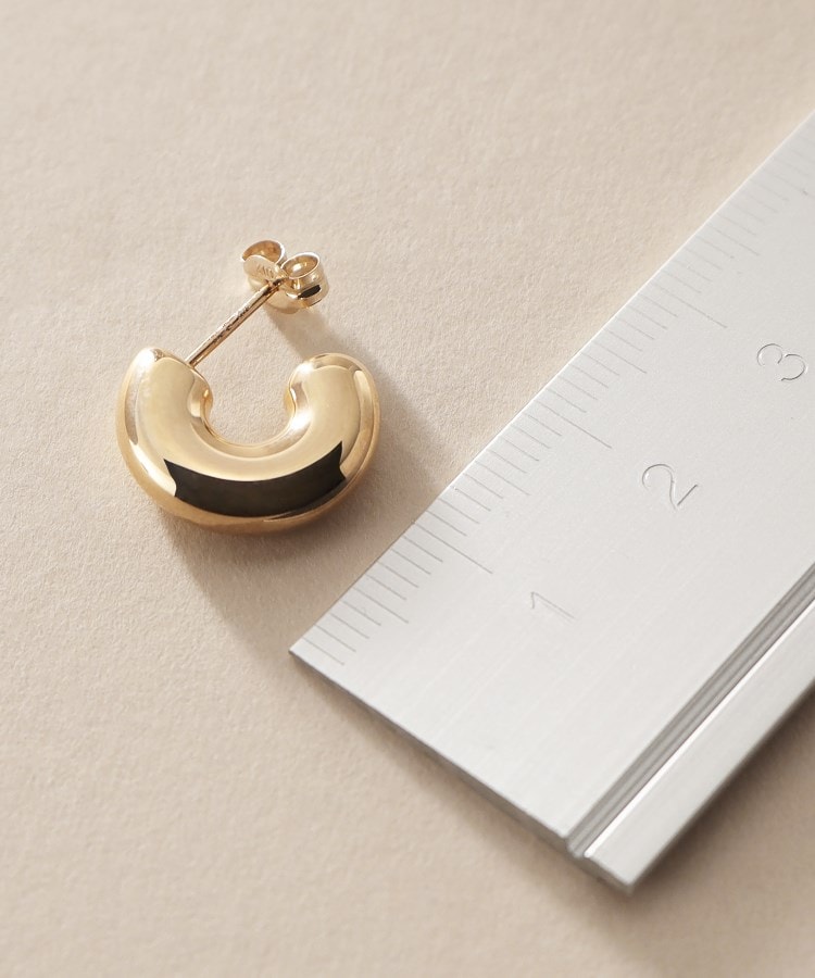 K10中空ボリューム フープピアス小（ピアス） | COCOSHNIK（ココシュ