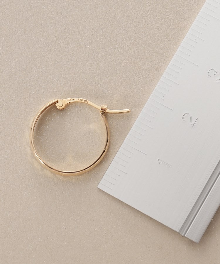 K10ダイヤカット フープピアス（ピアス） | COCOSHNIK（ココシュニック