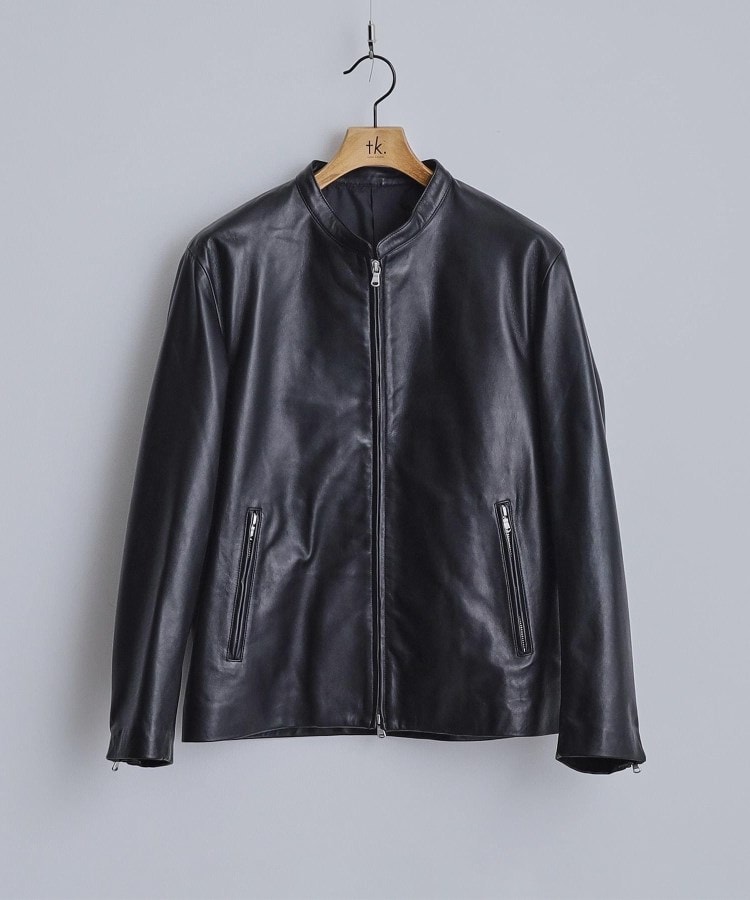 本革】ラムレザーシングルライダース（ライダースジャケット） | tk