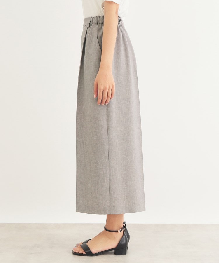 ◇リネンタッチ ガウチョパンツ/セットアップ対応【防シワ/吸水速乾