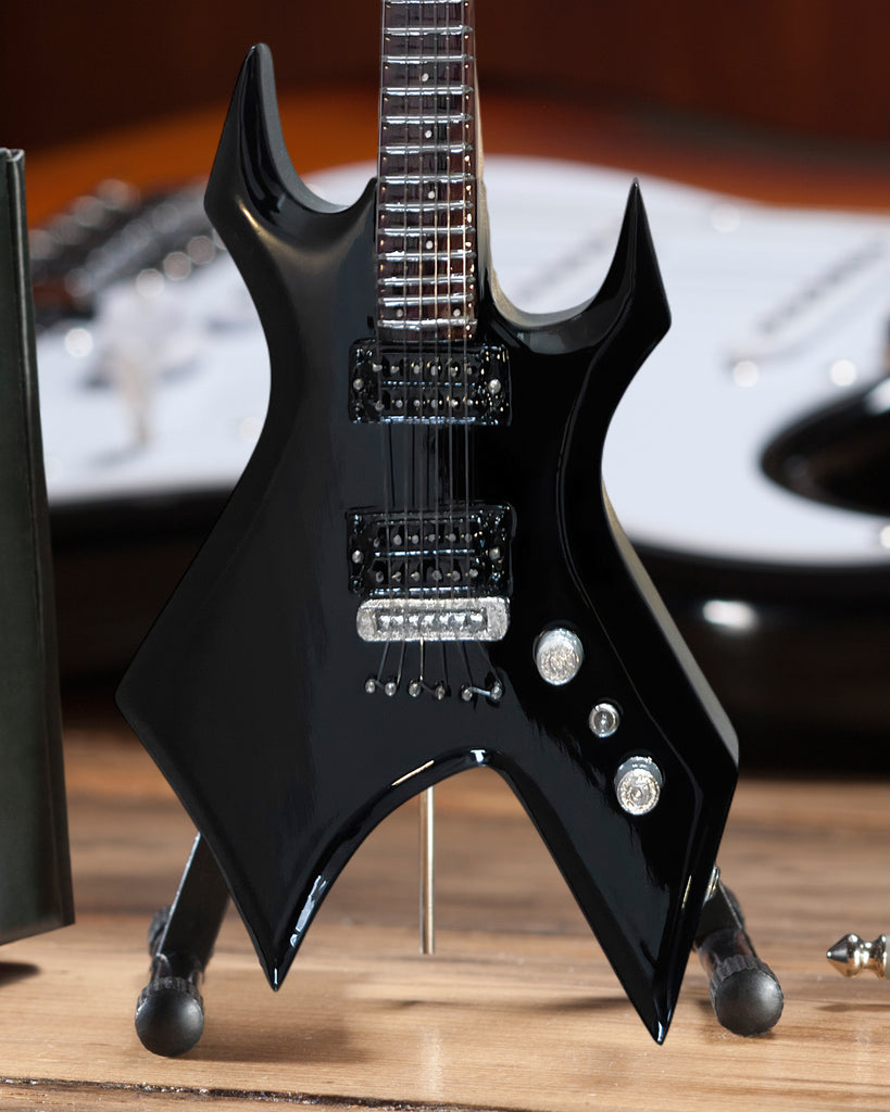 Official B.C. Rich® Black Warlock® with Widow Headstock Miniature