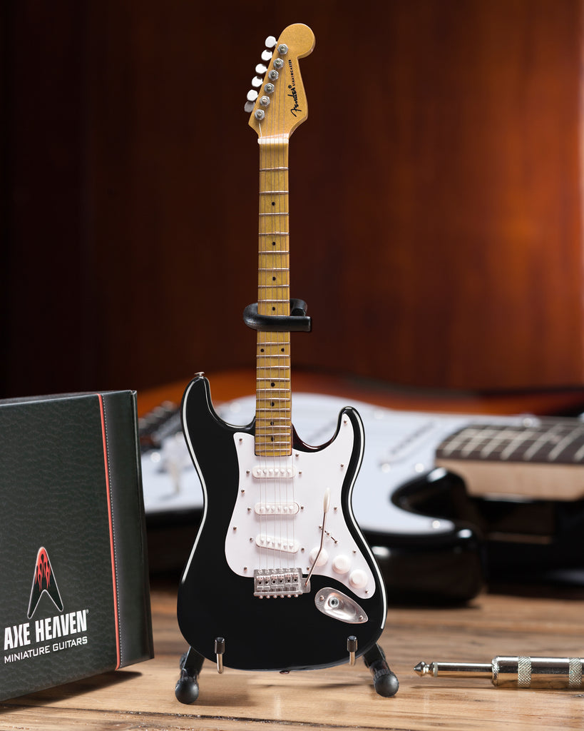 Fender™ Strat™ Classic Black Miniature Guitar Replica - Officially