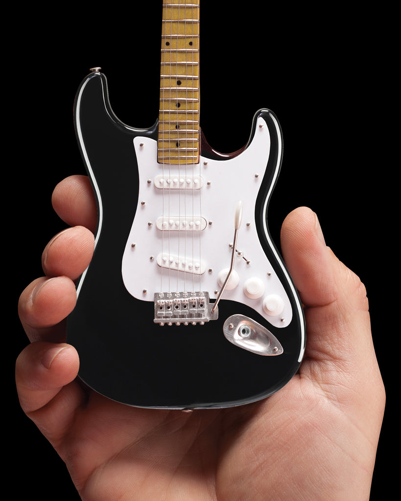 Fender™ Strat™ Classic Black Miniature Guitar Replica - Officially