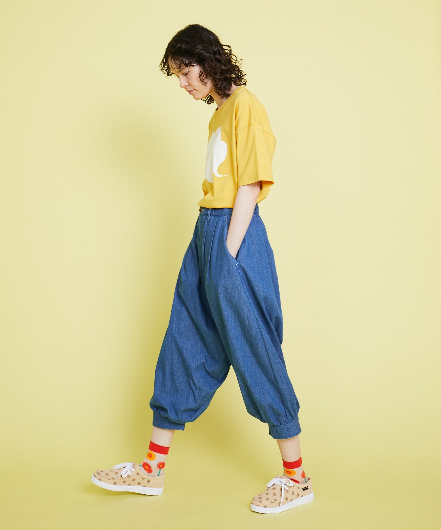 ライトデニム サルエルパンツ｜BIGI online store - ビギ オンラインストア