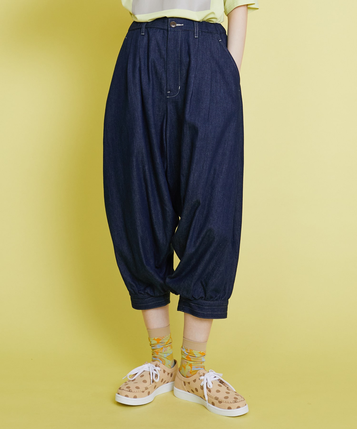 ライトデニム サルエルパンツ｜BIGI online store - ビギ オンラインストア