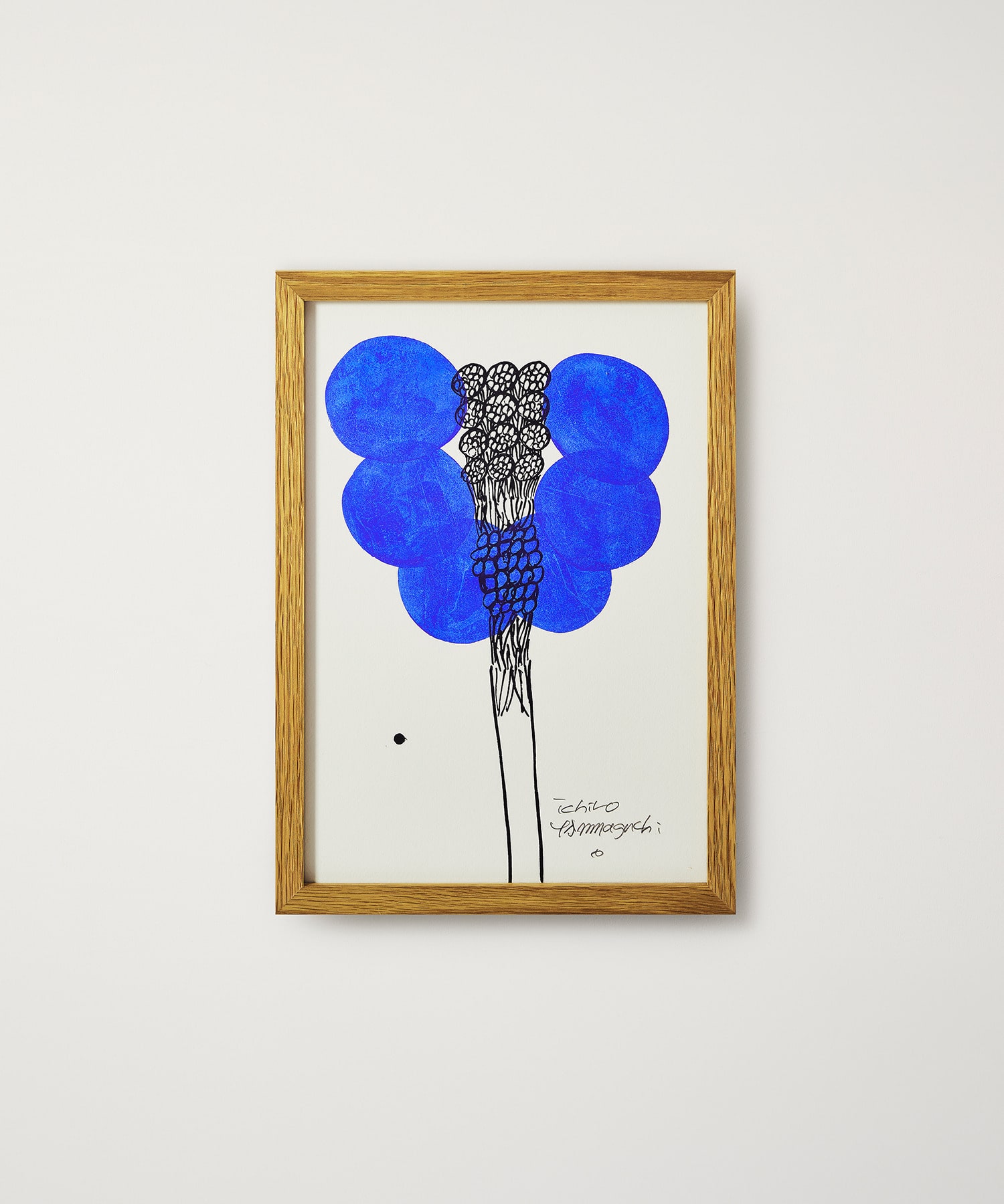 山口一郎 原画 モノトーン 絵