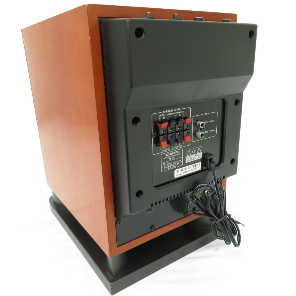 ONKYO アンプ内蔵サブウーファーシステム 90W SL-407(D) /木目 ONKYO