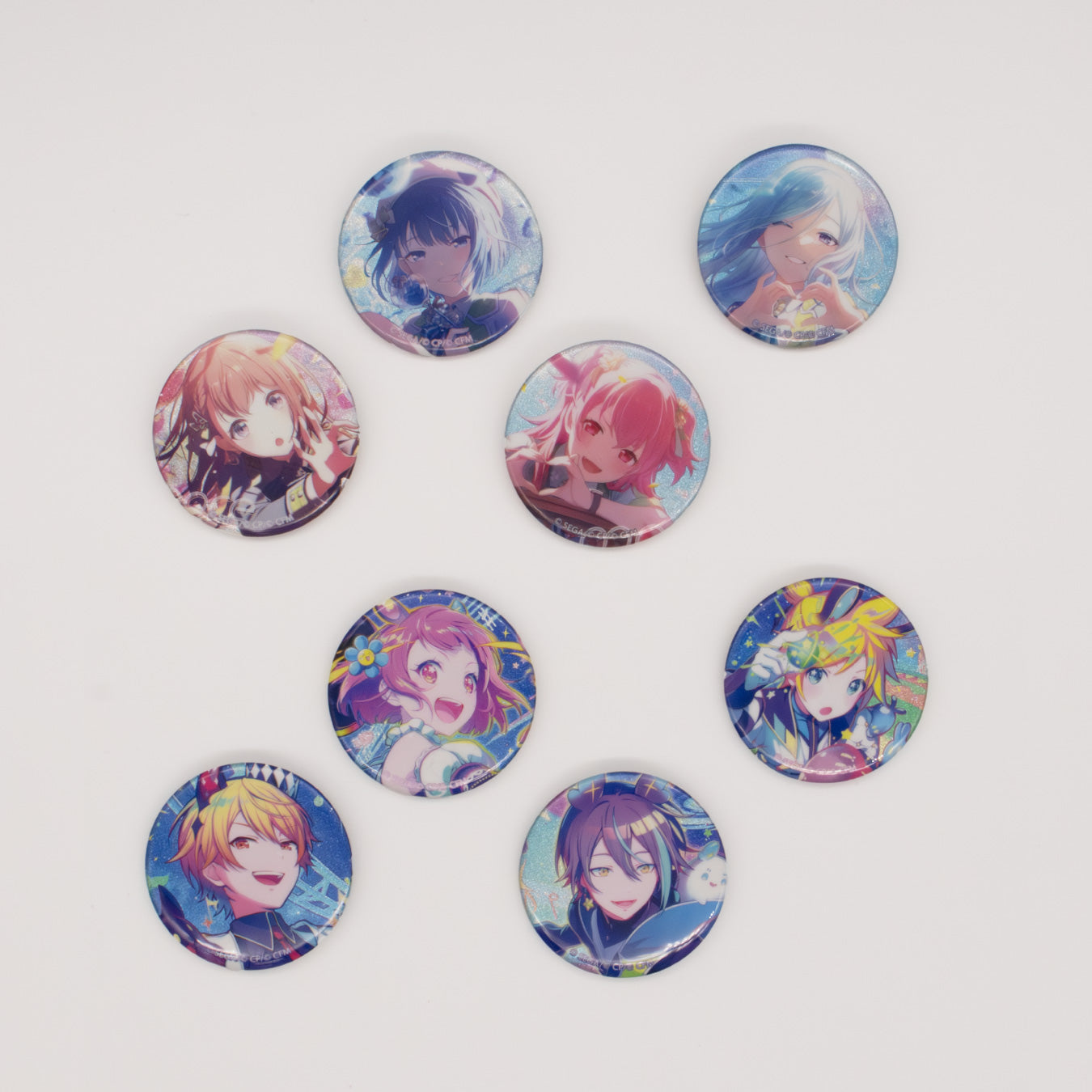 プロセカ 桐谷遥 グリッター缶バッジ グリ缶 42c プロセカ グリッター