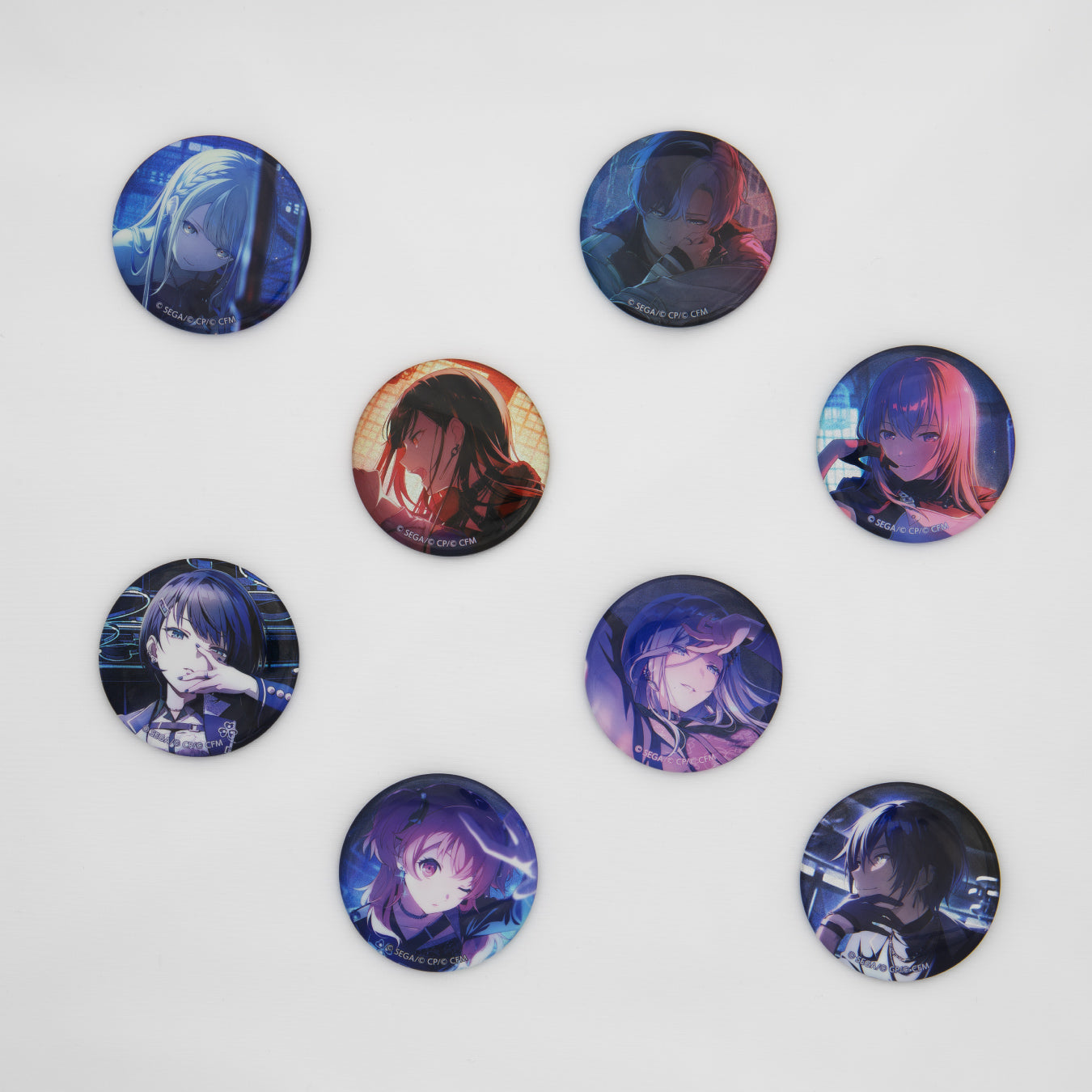 プロセカ 青柳冬弥 グリッター缶バッジ グリ缶 44a 予約商品