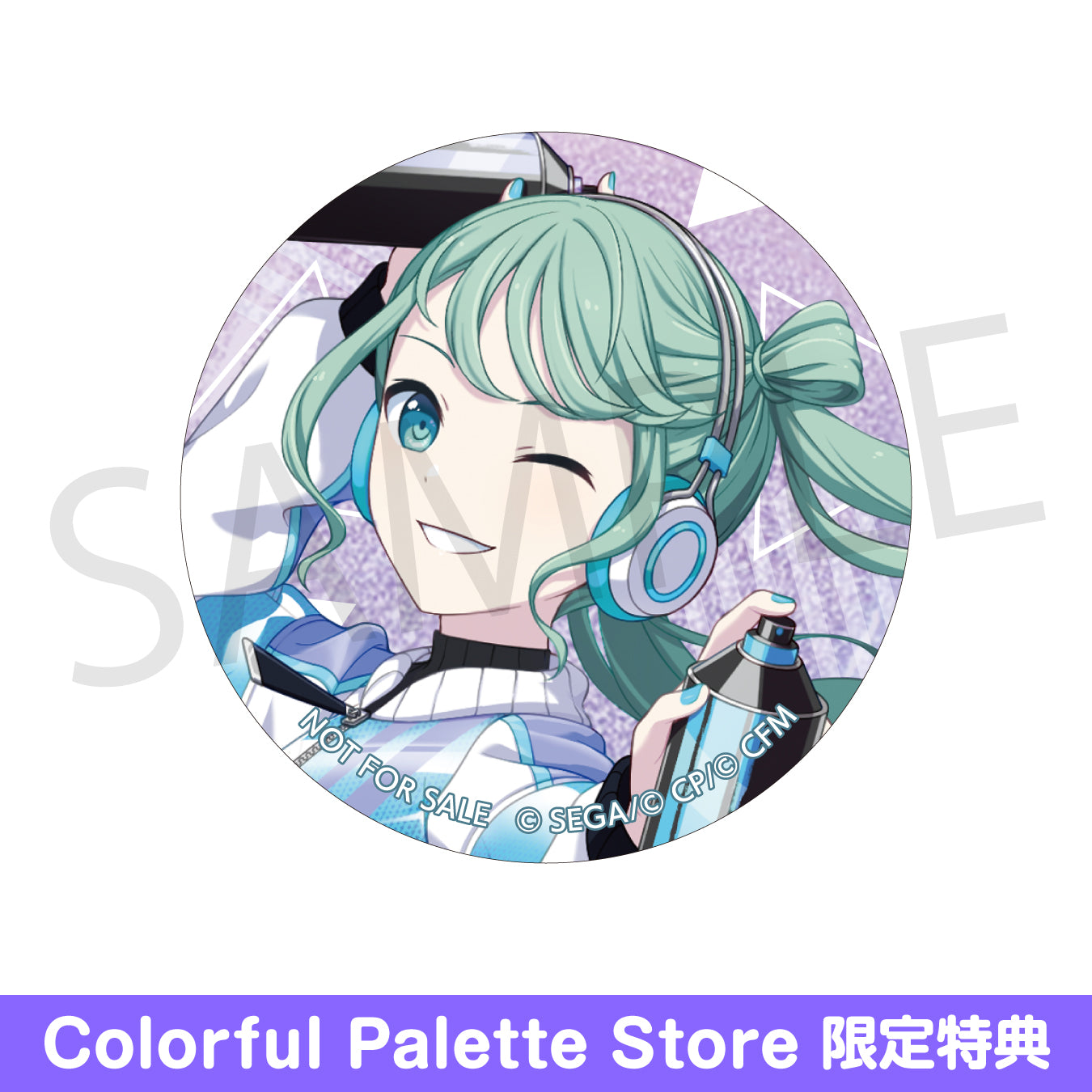 初音ミク プロセカ グリッター缶バッジ 34B 30個 予約商品】グリッター