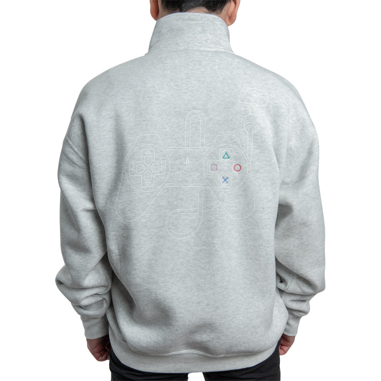 Heritage ハーフジップスウェット / PlayStation™ グレー – GRAPHT