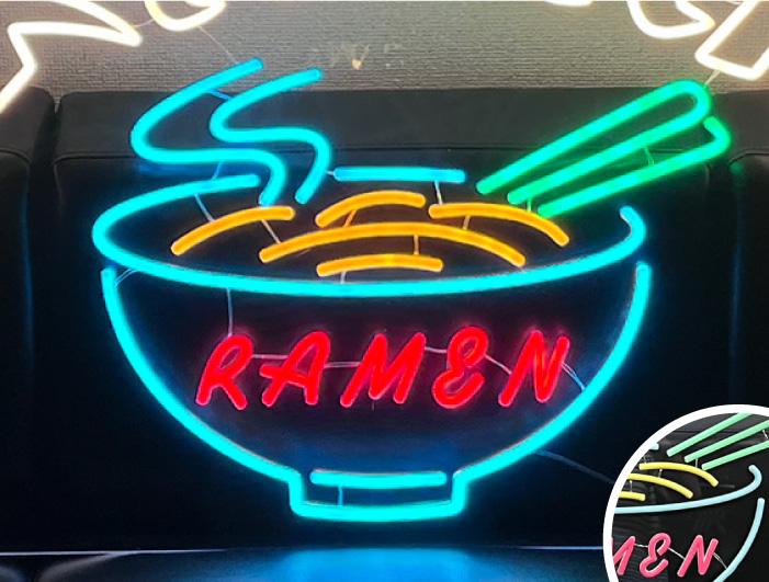 オーダー ネオン管 福文字 中華デザイン ネオンライト 看板 LED