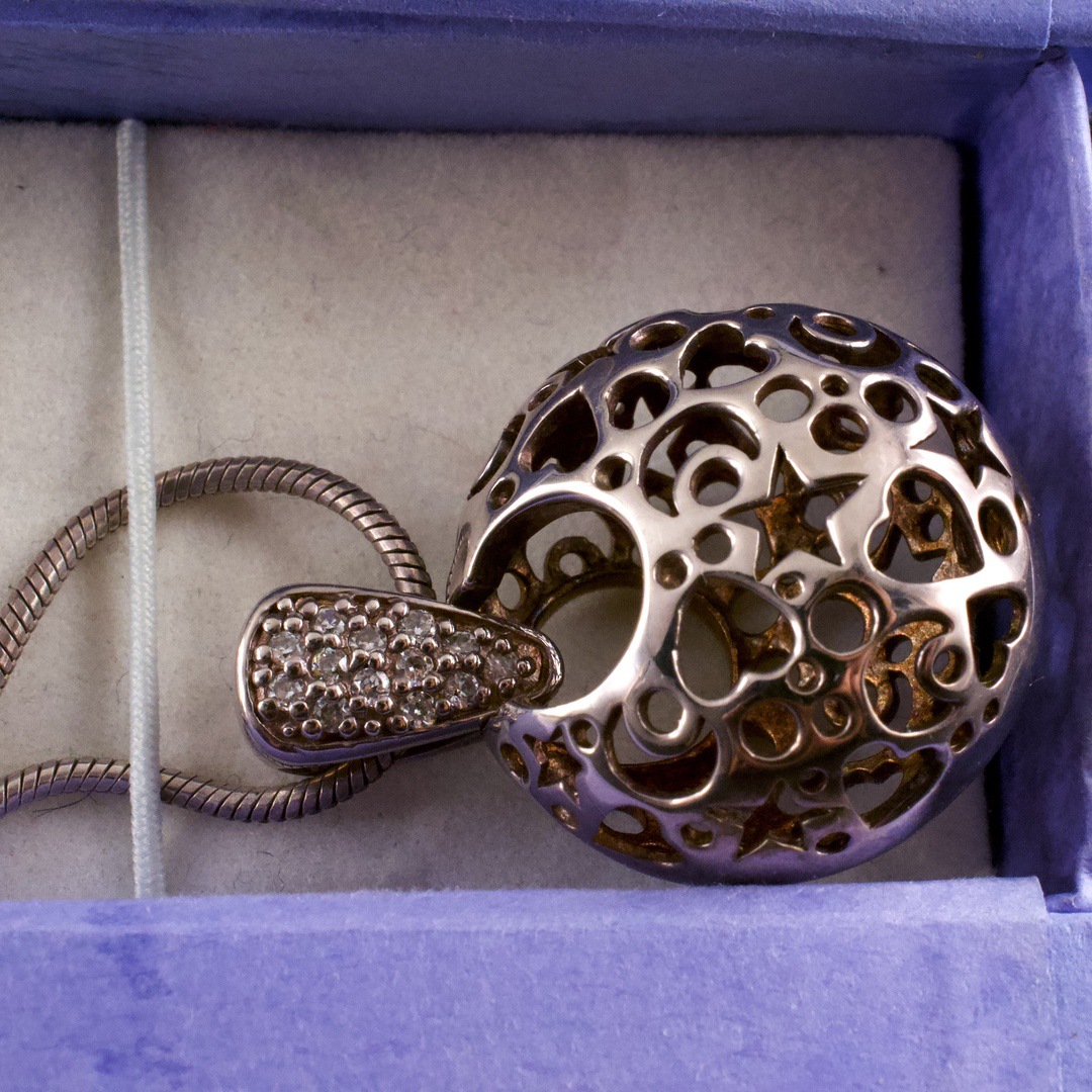 銀 シルバー S925 ペンダント レディース 「S925」「ITALY」刻印あり