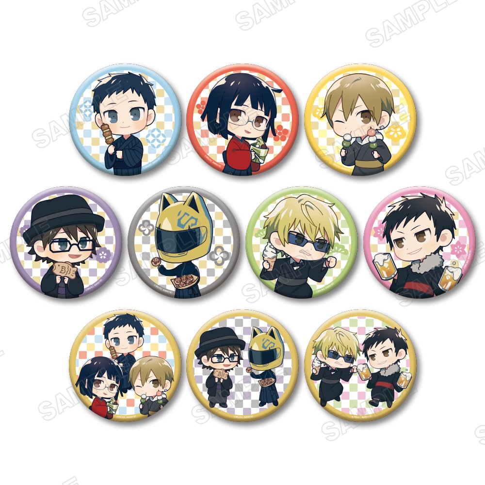 デュラララ!!×2 折原臨也 デカンバッチ 缶バッジ グッズ-バッチ