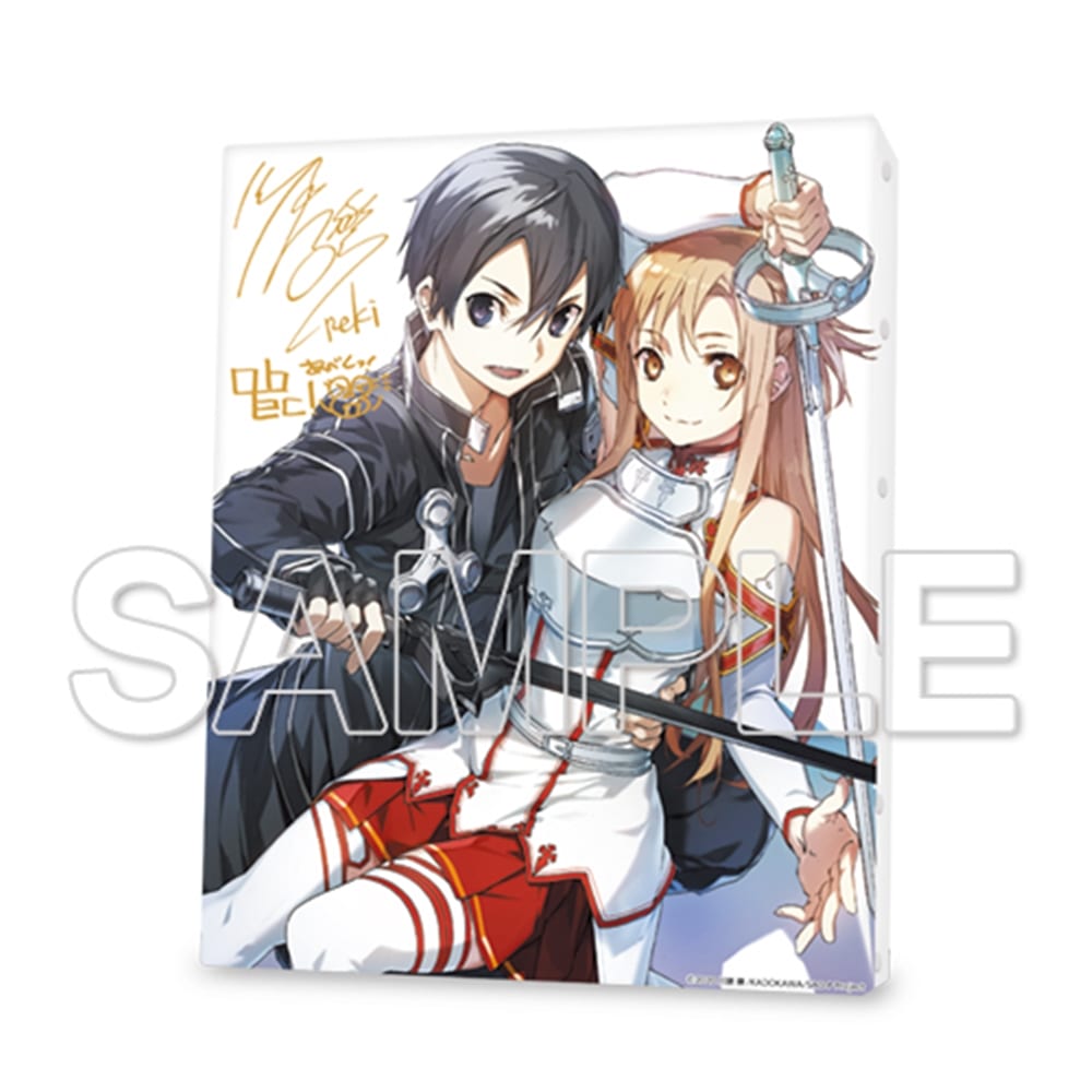 ソードアートオンライン キャスト4人 声優 直筆サイン入り コラボ