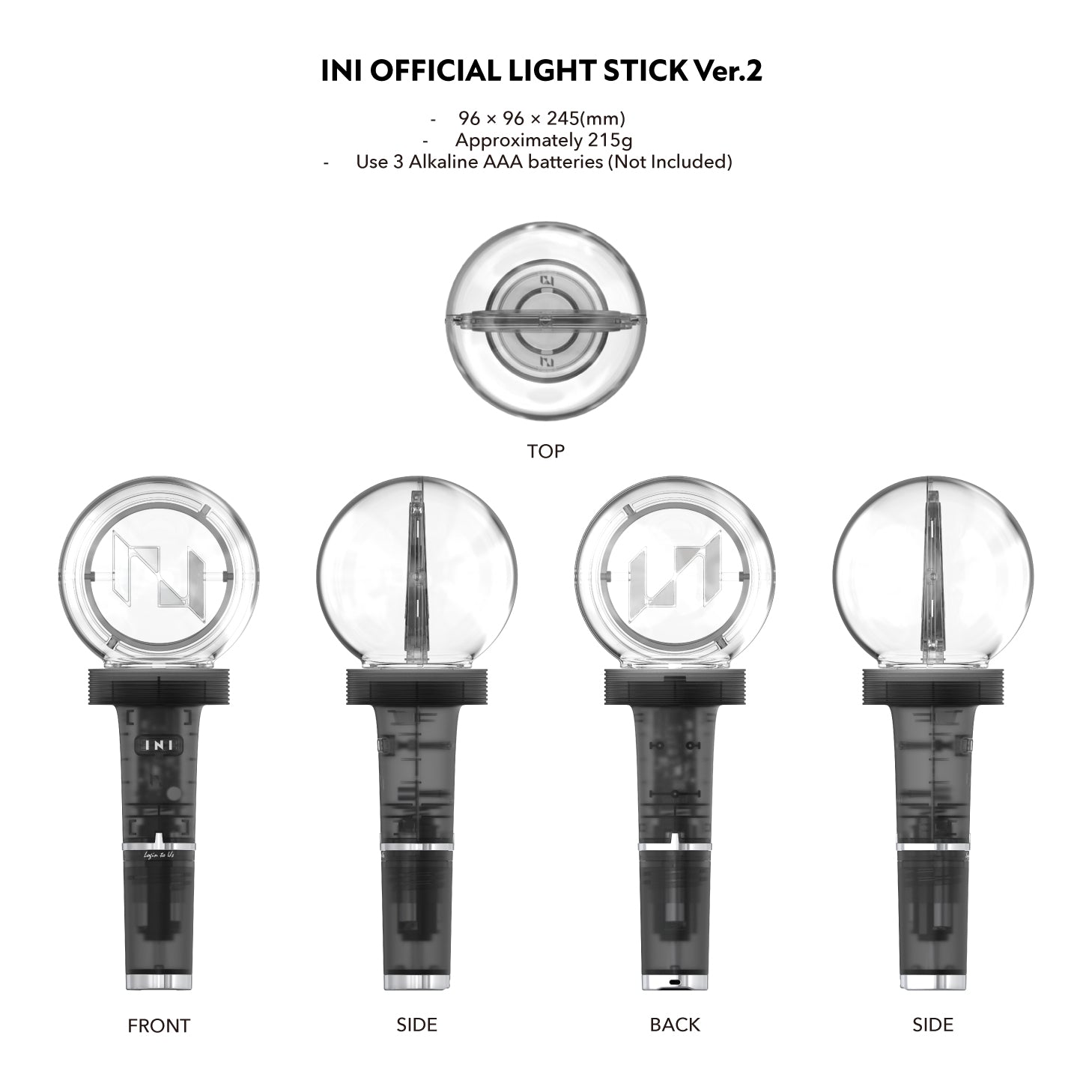 INI OFFICIAL LIGHT STICK Ver.2 – LAPONE STORE