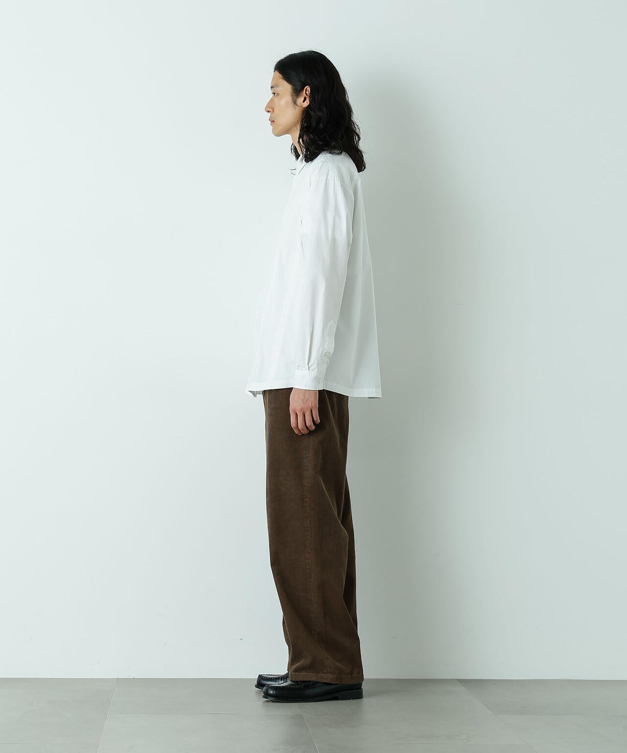 HOTEL LACE」デザインステッチロングスリーブシャツ