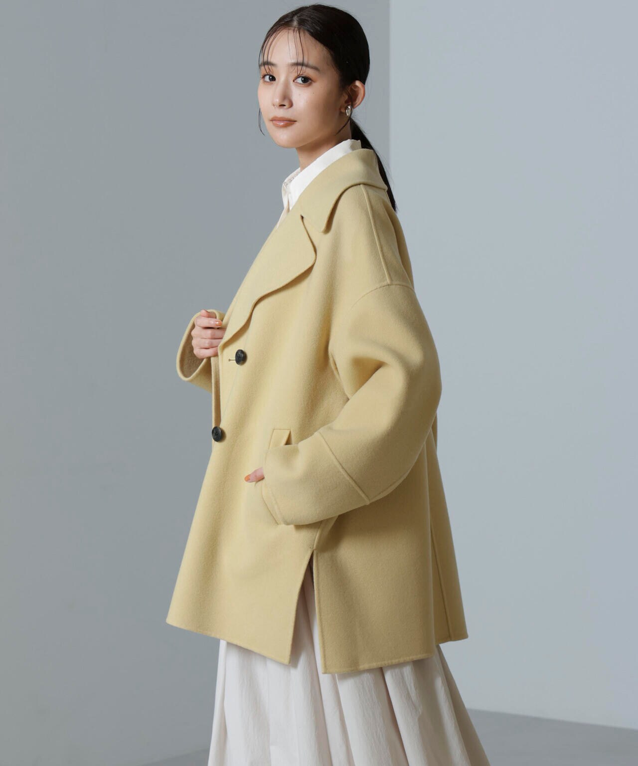 PURE LAMBS リバーミドルコート