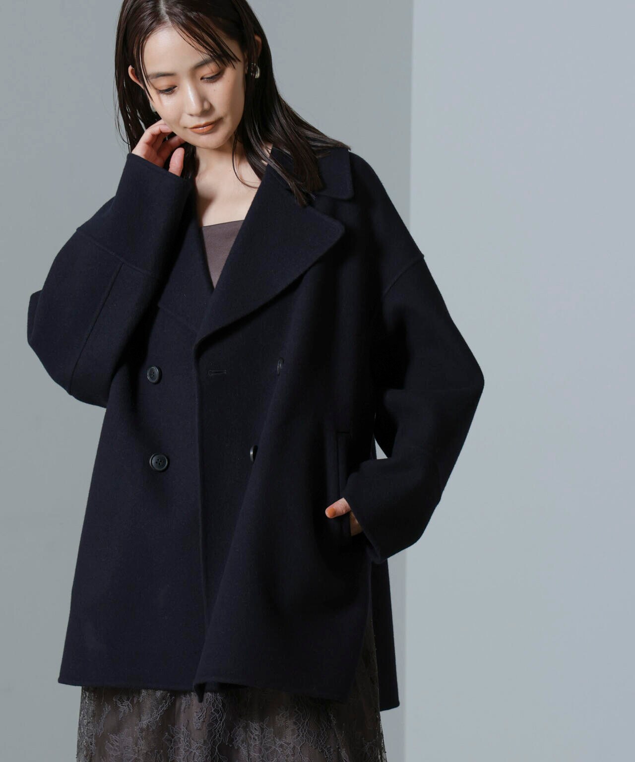 PURE LAMBS リバーミドルコート