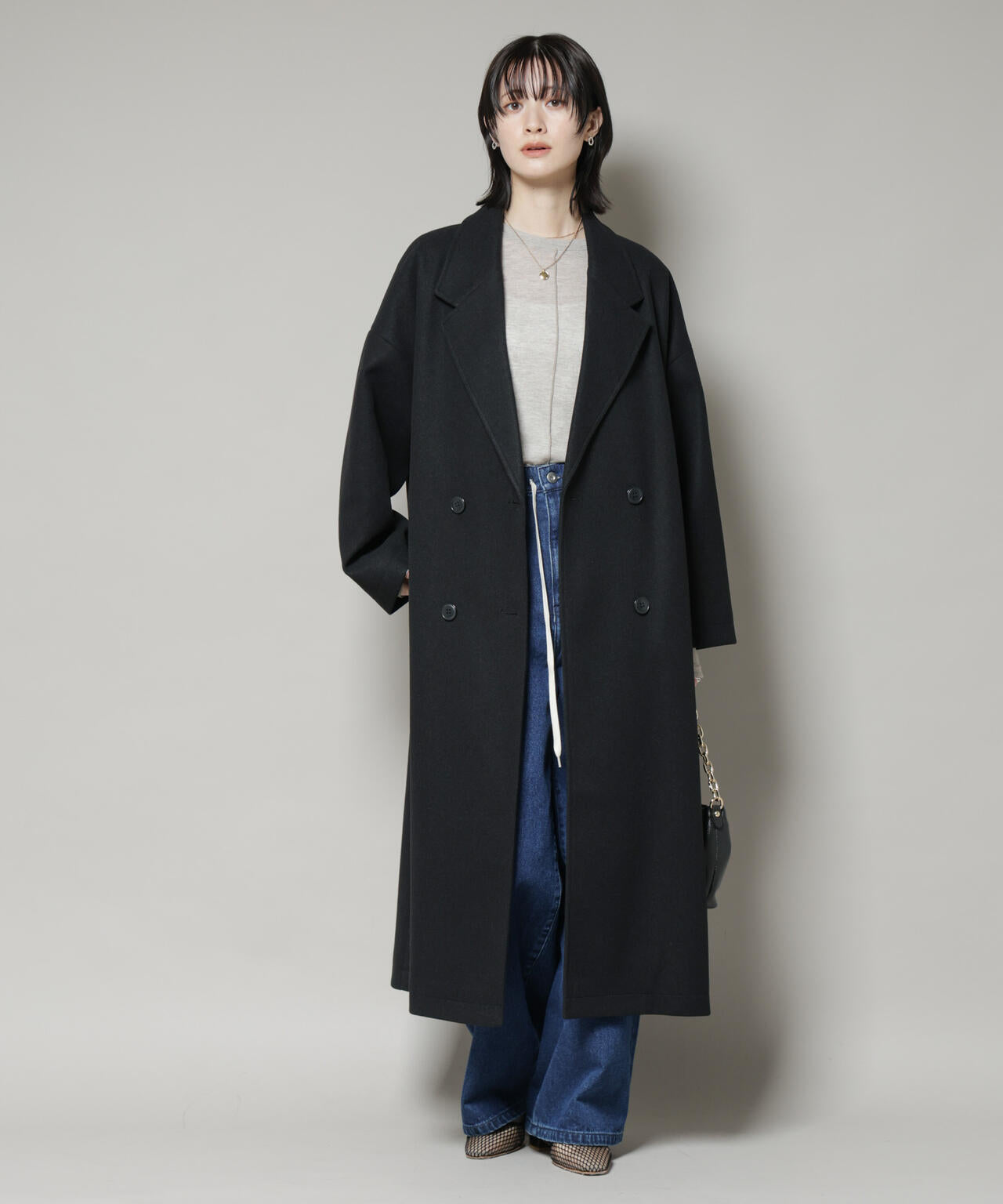 メルトン ジャージー チェスター ロングコート